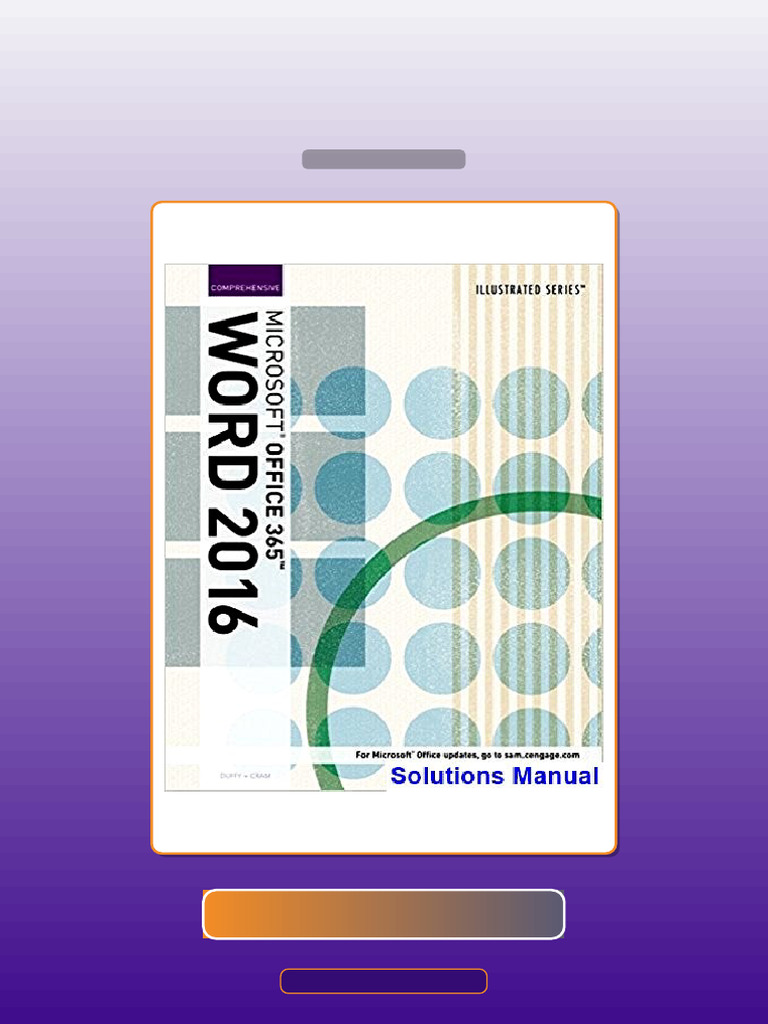 Test Bank for Illustrated Microsoft Office 365 and Word 2016 ...