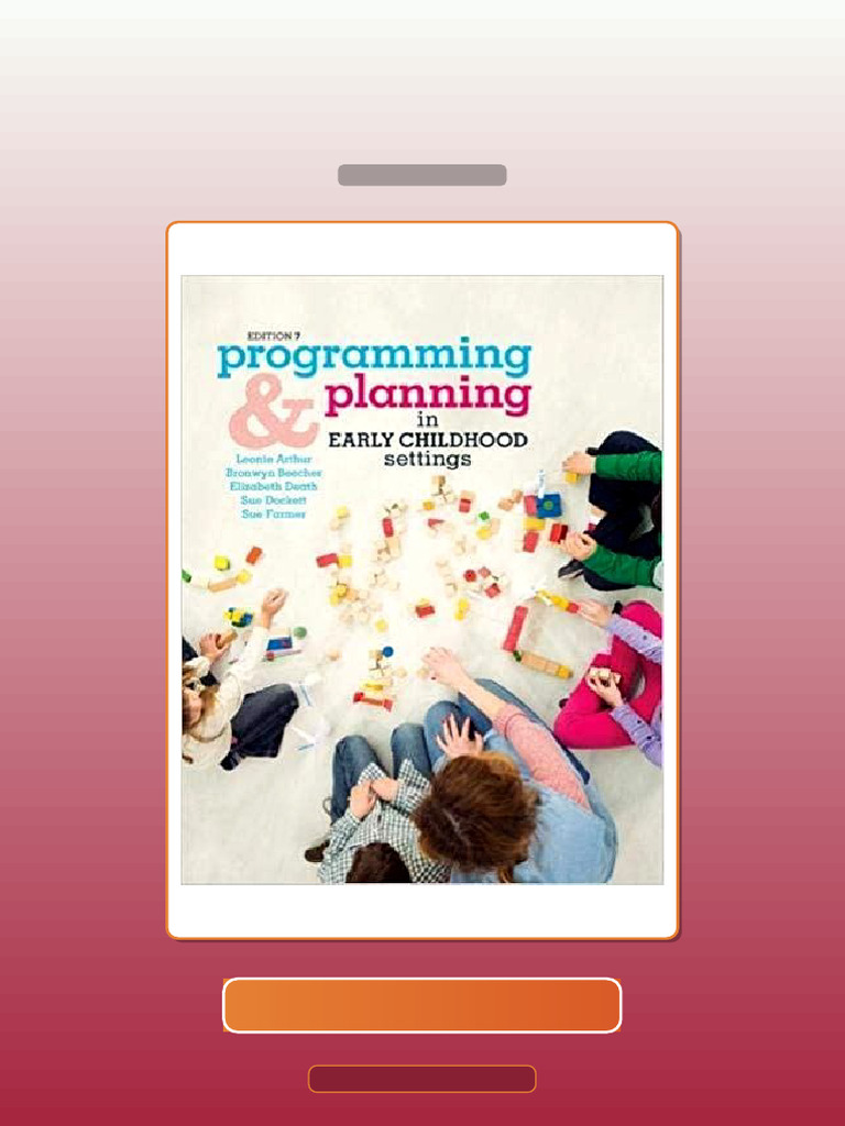Programming and Planning in Early Childhood Settings 7th Edition E-book ...