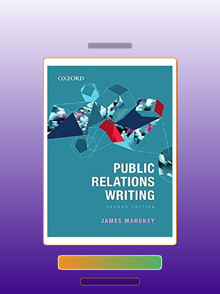 Public Relations Writing 2nd Edition by James Mahoney E-book Testbank ...
