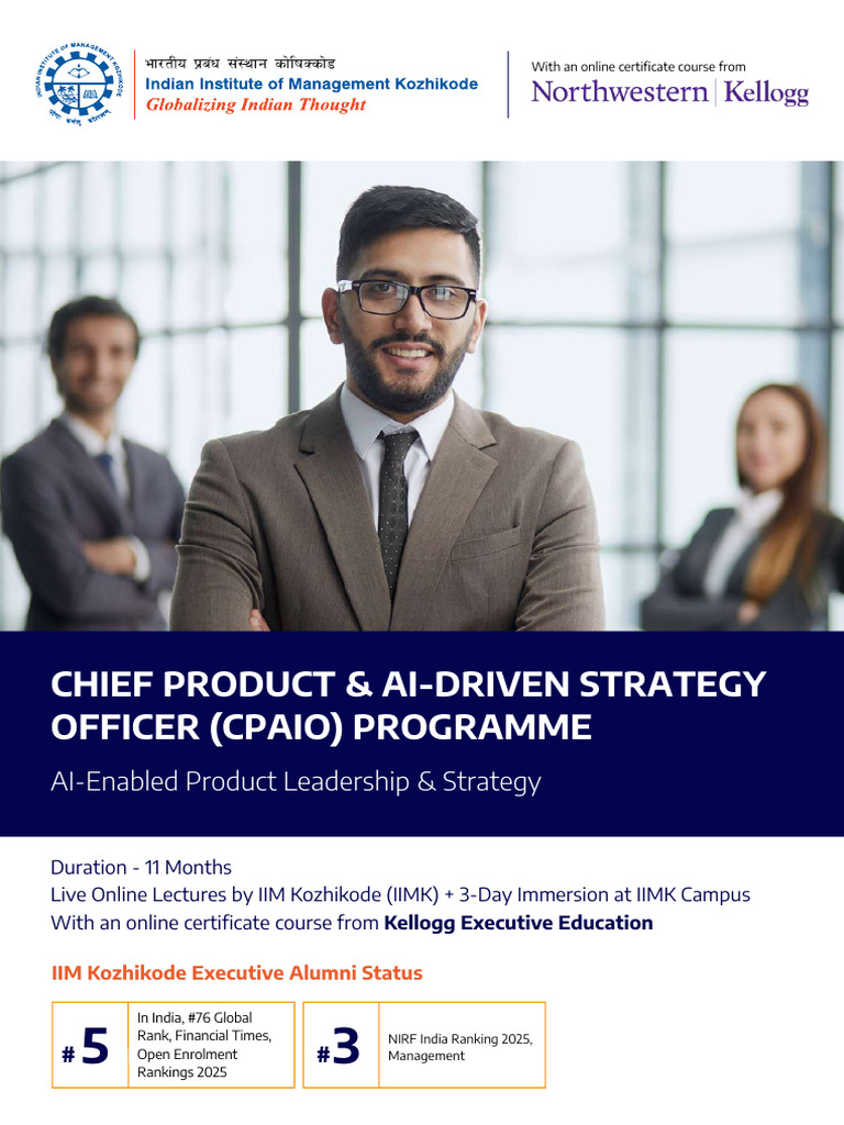 Chief Product & AI Strategy Officer Course | PDF | Artificial ...