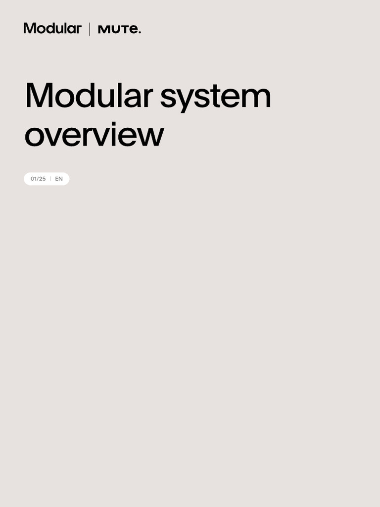 Mute Modular SB Modular System Overview 03 | PDF | Cabinetry | Door