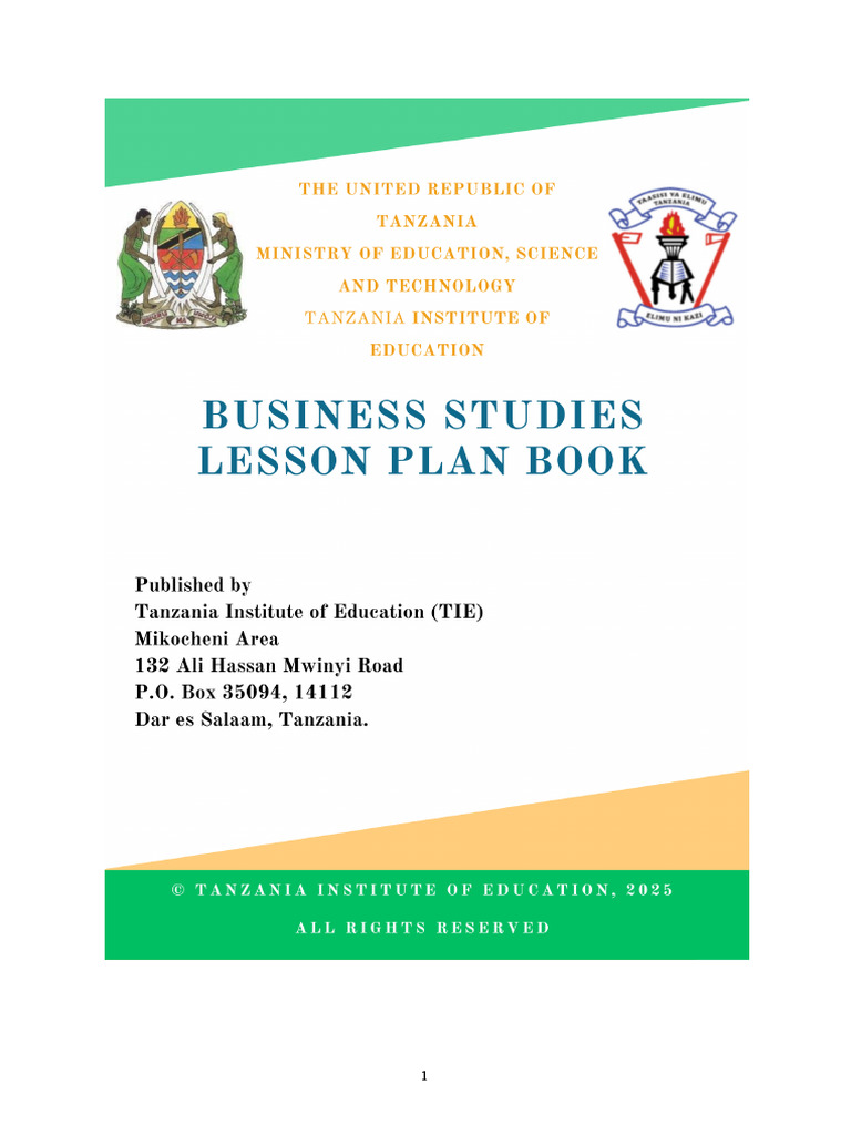 B S Lesson Plan Book - Final - May 2025-1 | PDF | Lesson Plan | Teachers