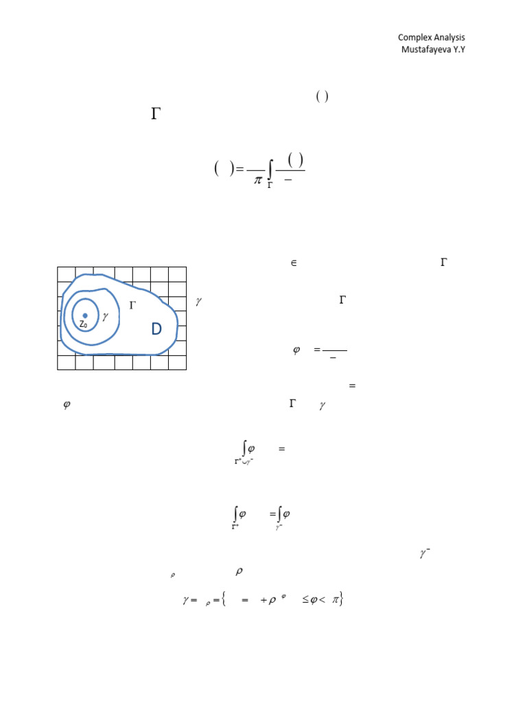 Cauchy Integral Formula Explained | PDF | Complex Analysis | Integral