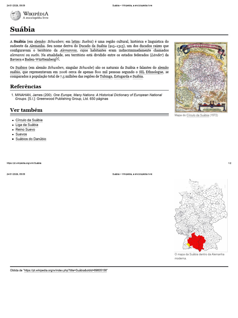 História e Cultura da Suábia | PDF