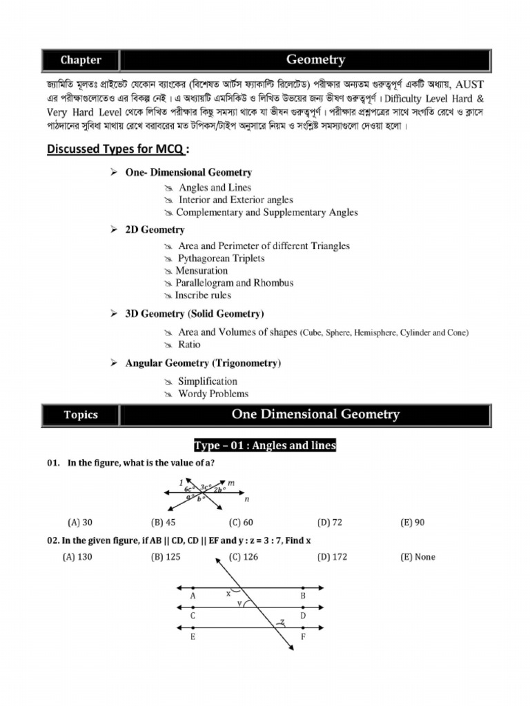 Lecture 10 Geometry | PDF