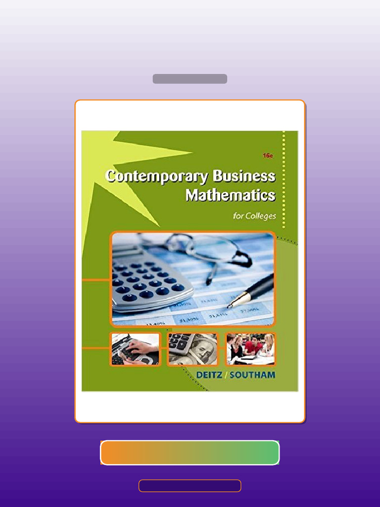 ETextbook 9781111821326 Contemporary Business Mathematics for Colleges ...
