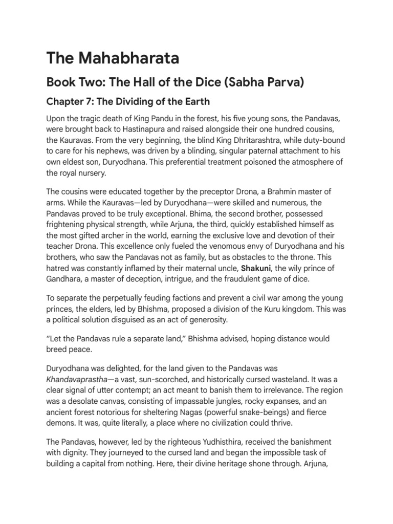 The Mahabharata Book Two PDF Mahabharata Vaishnava Texts