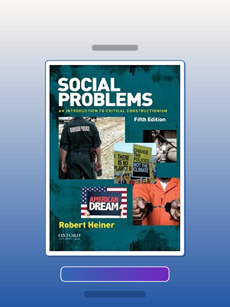 Social Problems an Introduction to Critical Constructionism 5th Edition ...