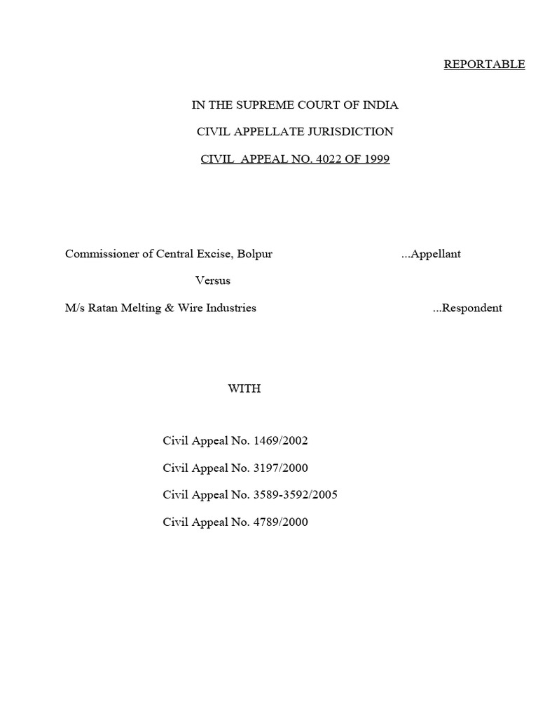 Supreme Court Ruling on Excise Circulars | PDF | Appeal | Appellate Court