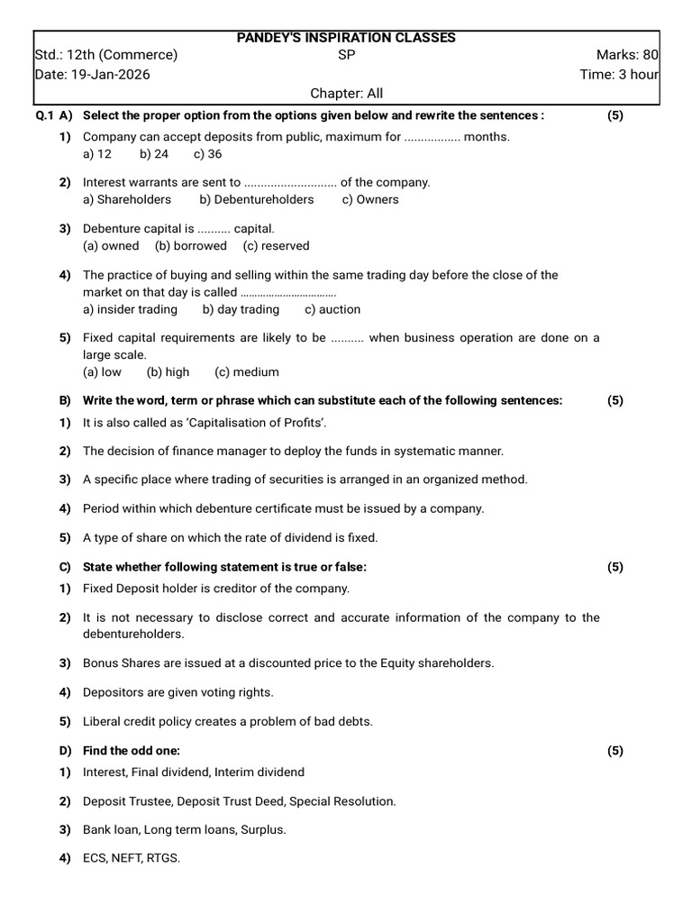 spq | PDF | Debenture | Dividend