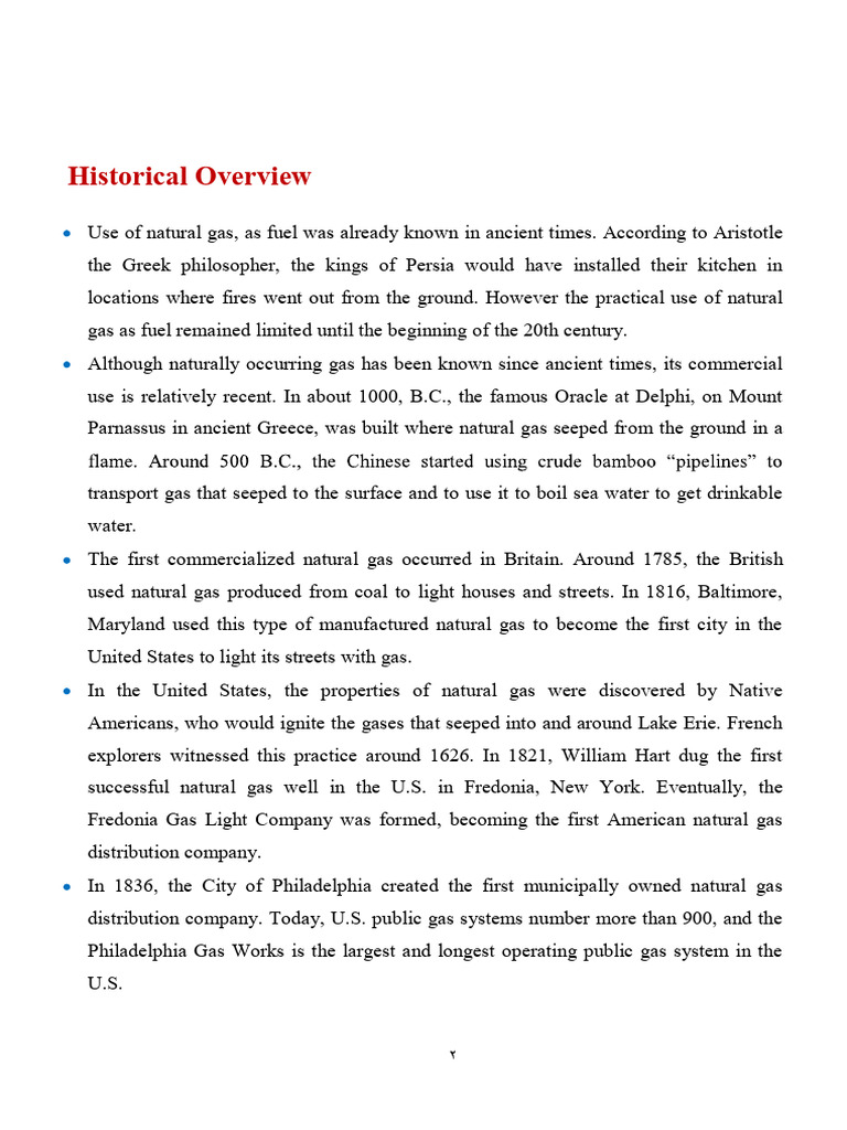 Natural Gas: History and Uses Explained | PDF | Natural Gas | Propane