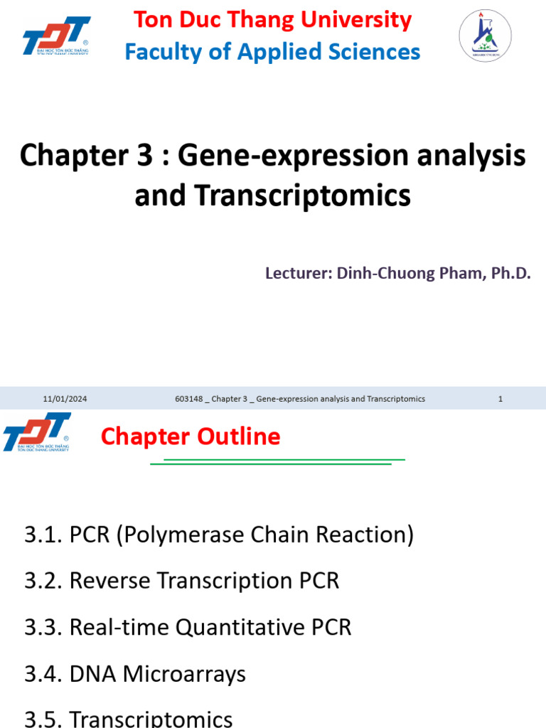 603148.Chapter 3 - Gene-expression Analysis and Transcriptomics | PDF ...
