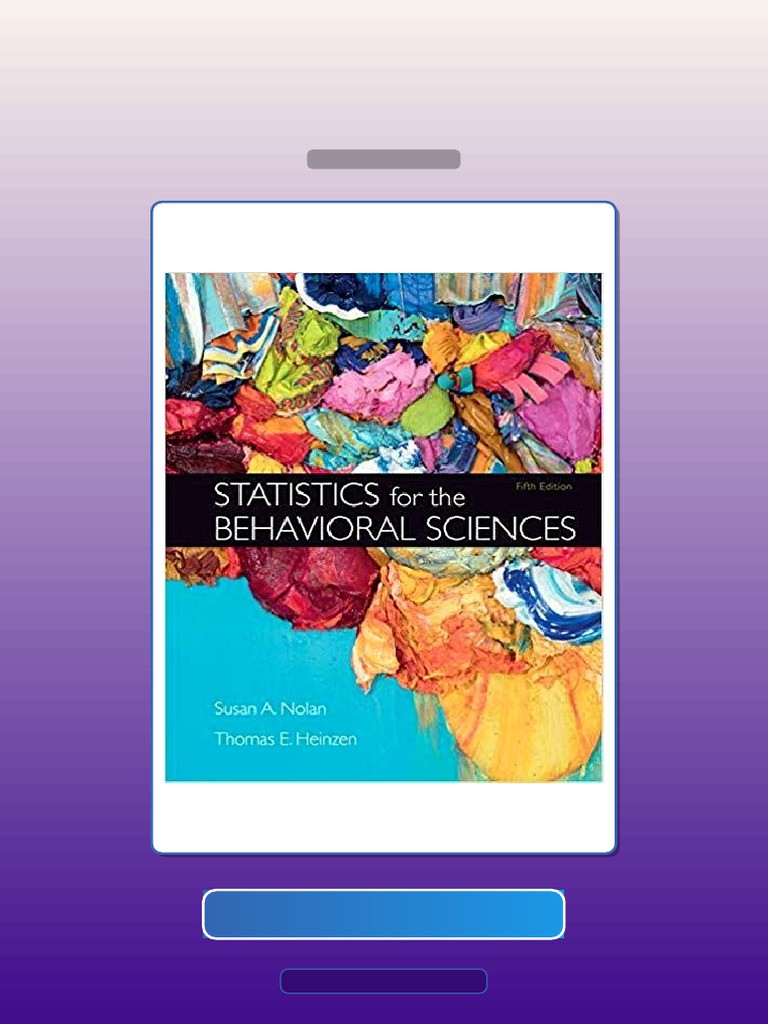 Statistics for the Behavioral Sciences 5th Edition E-book Testbank ...