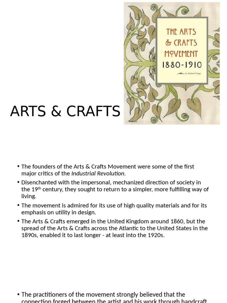 Arts and Crafts | PDF | Arts And Crafts Movement | Typography