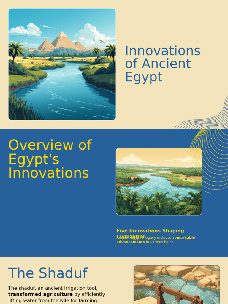 Ancient Egypt's Key Innovations Explained | PDF