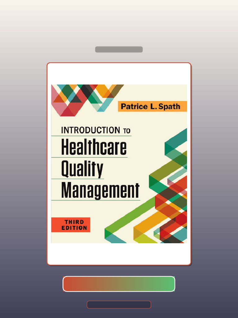 Introduction to Healthcare Quality Management Third Edition E-book ...
