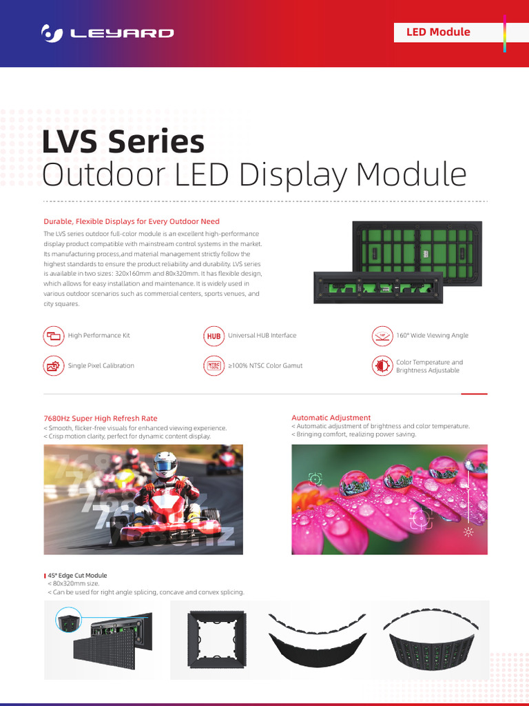 Leyard LVS Series Outdoor | PDF | Display Technology | Electronic ...