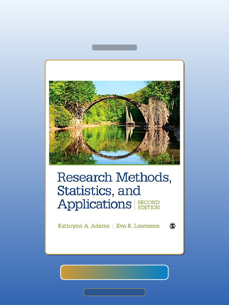 Research Methods Statistics and Applications Second Edition E-book ...