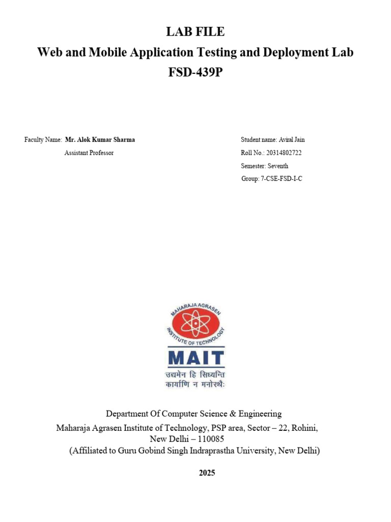 WMATD -Aviral | PDF | Mobile App | World Wide Web