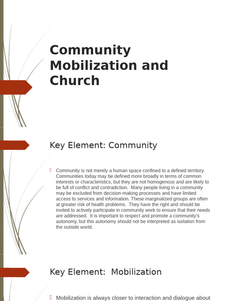 Community Mobilization Strategies Explained | PDF | Community | Leadership