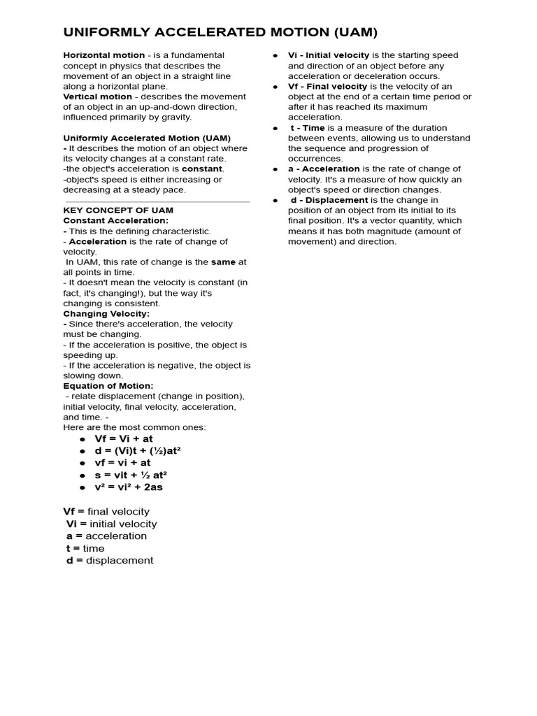 Sem1q1 - Physics Notes (6) | PDF | Acceleration | Velocity
