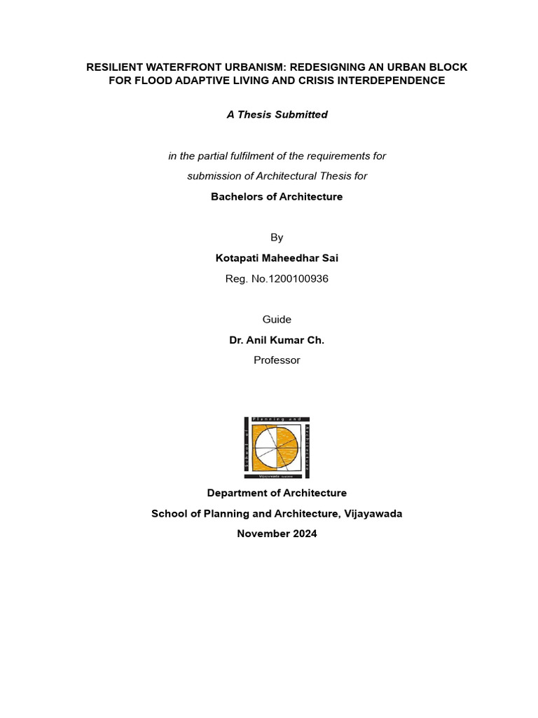 Flood-Resilient Urban Block Design | PDF | Flood | Surface Runoff