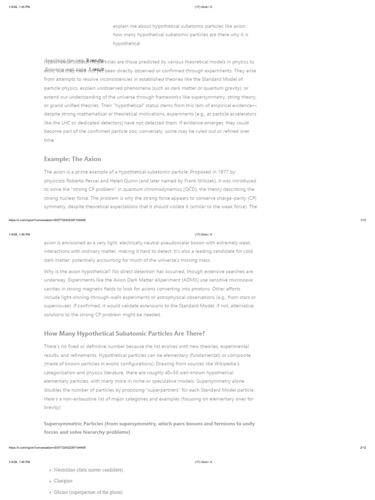 The Axion | PDF | Elementary Particle | Dark Matter