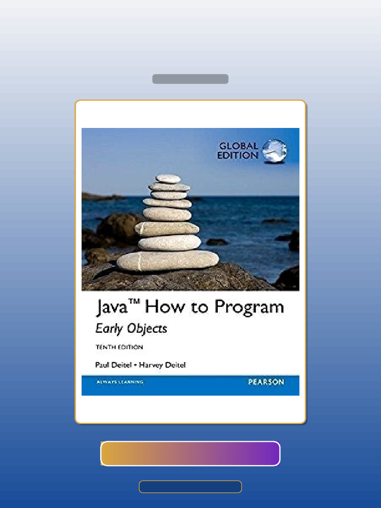 Java How to Program Early Objects 10th E-book Testbank Solutions | PDF ...