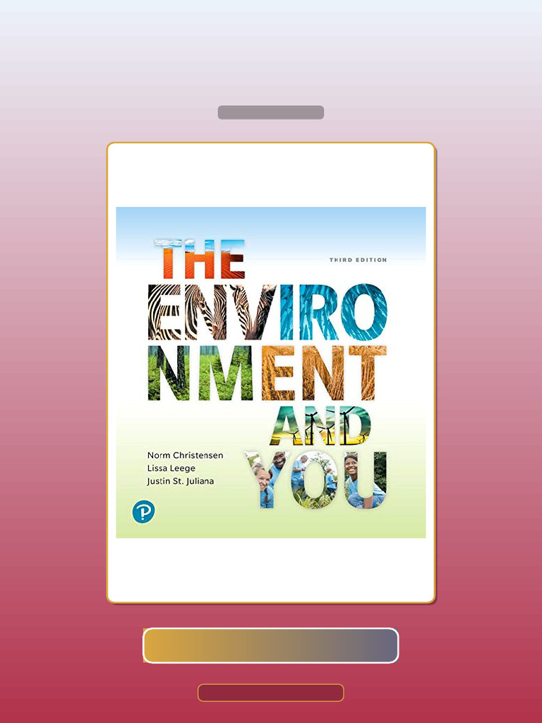 Environment and You the 3rd Edition E-book Testbank Solutions | PDF ...