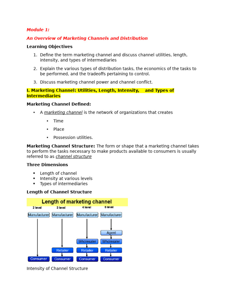 Marketing Channels and Distribution Overview | PDF | Gross Margin | Retail