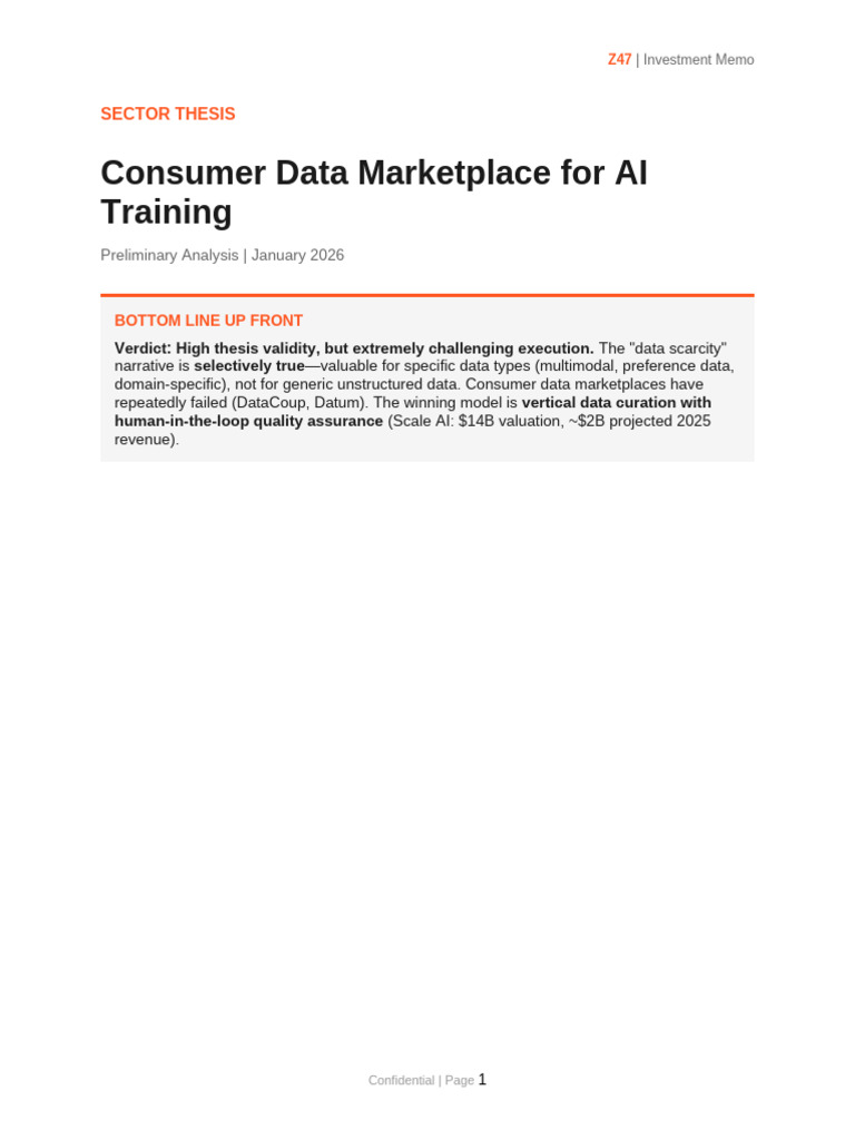 Consumer Data Marketplace Analysis | PDF | Data | Artificial Intelligence