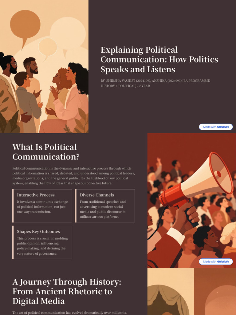 Explaining Political Communication How Politics Speaks and Listens ...