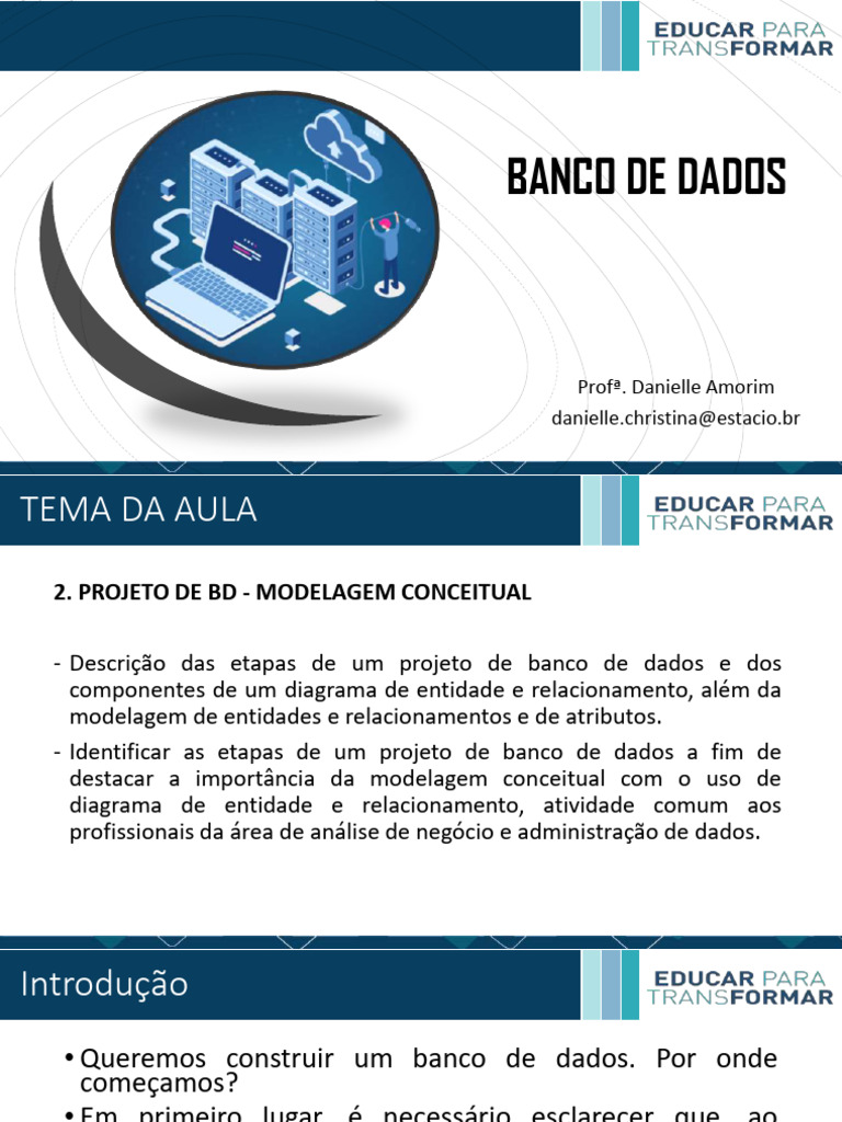 Modelagem Conceitual de Banco de Dados | PDF | Modelo relacional ...