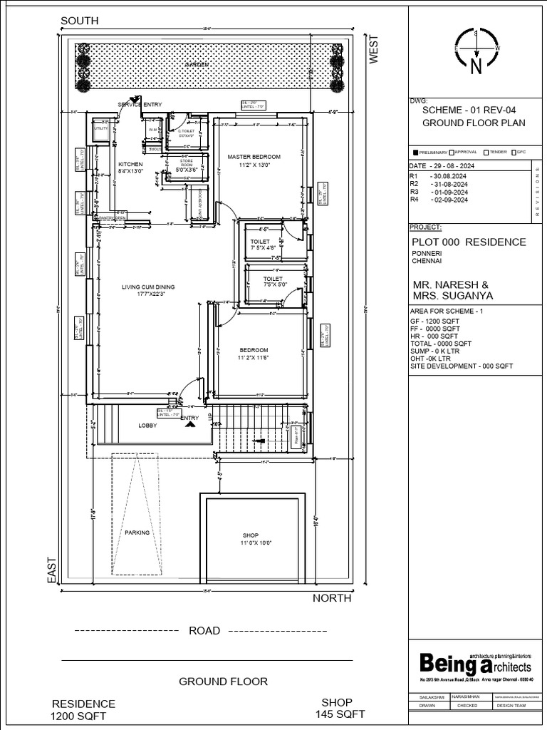 Ground Floor Residence Plan | PDF