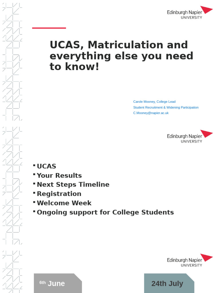 UCAS Guide: Key Dates & Next Steps | PDF