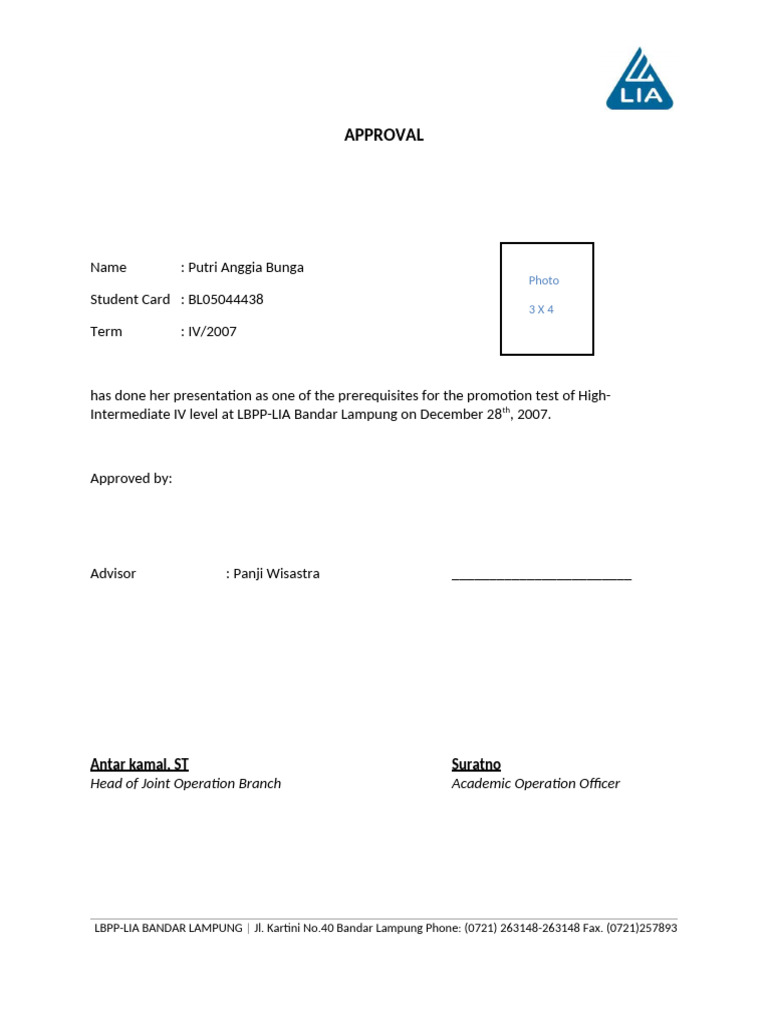 Approval | PDF