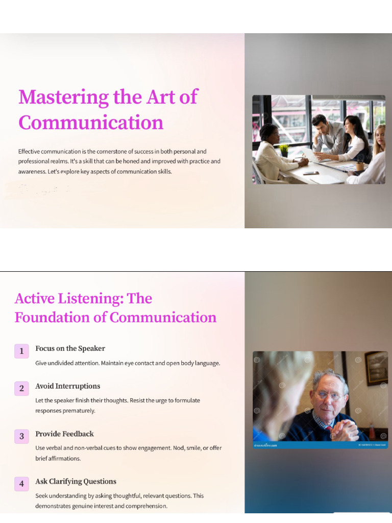 Mastering The Art of Communication | PDF