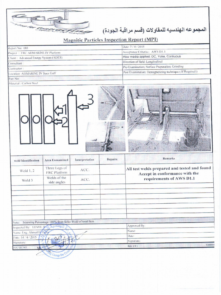 FRC, NDT Report | PDF