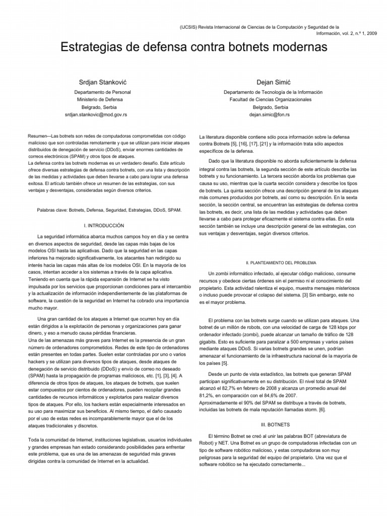 Defense Strategies Against Modern Botnets | PDF | Internet Bot | Ataque ...