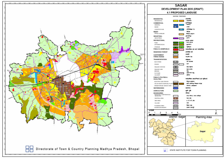 Sagar Development Plan 2035 Draft | PDF