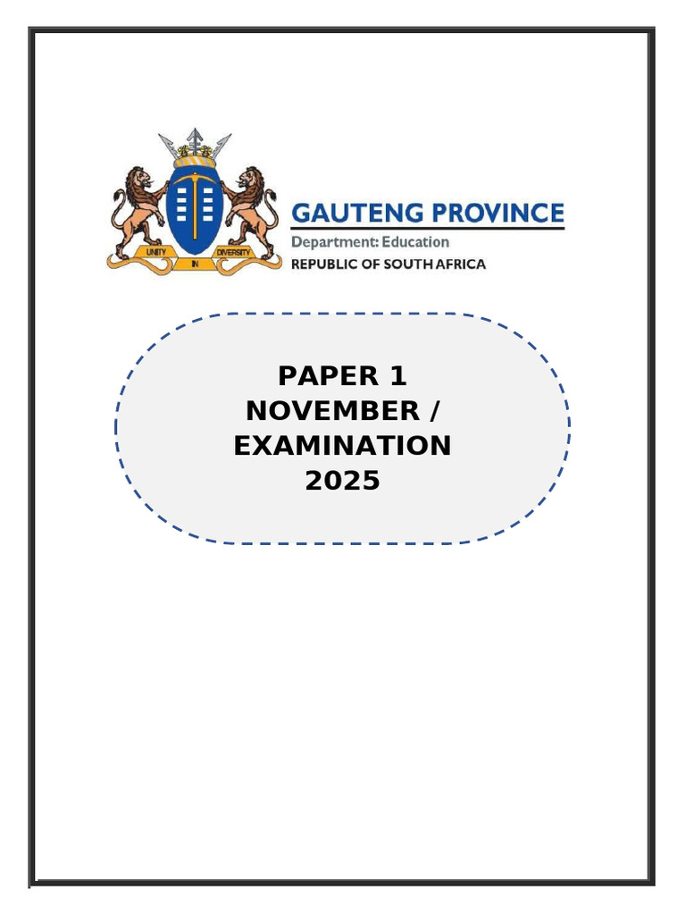 2025 Examination Instructions and Questions | PDF | Factorization ...