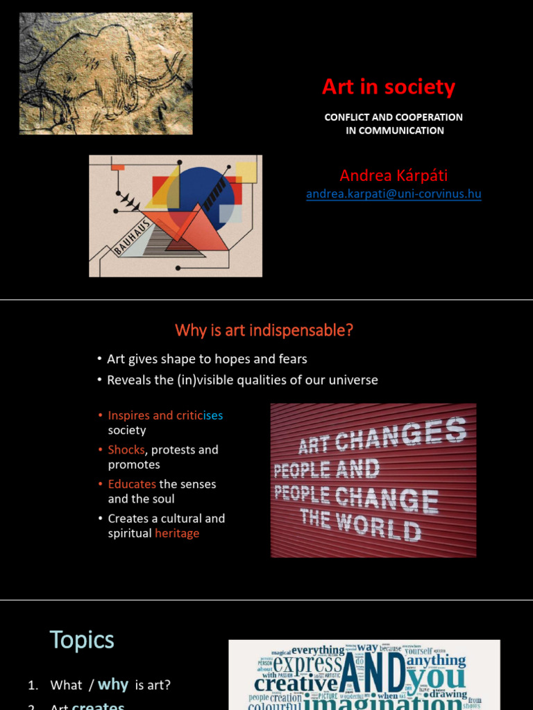 The Role of Art in Society | PDF | The Arts