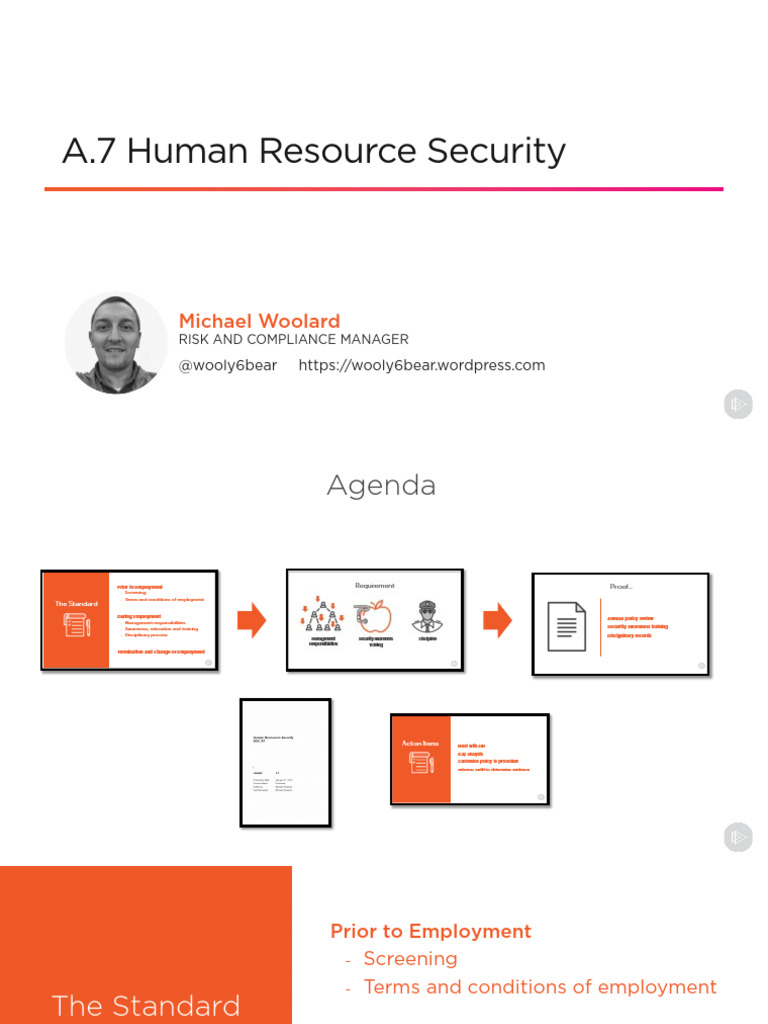 A7 Human Resource Security Slides | PDF
