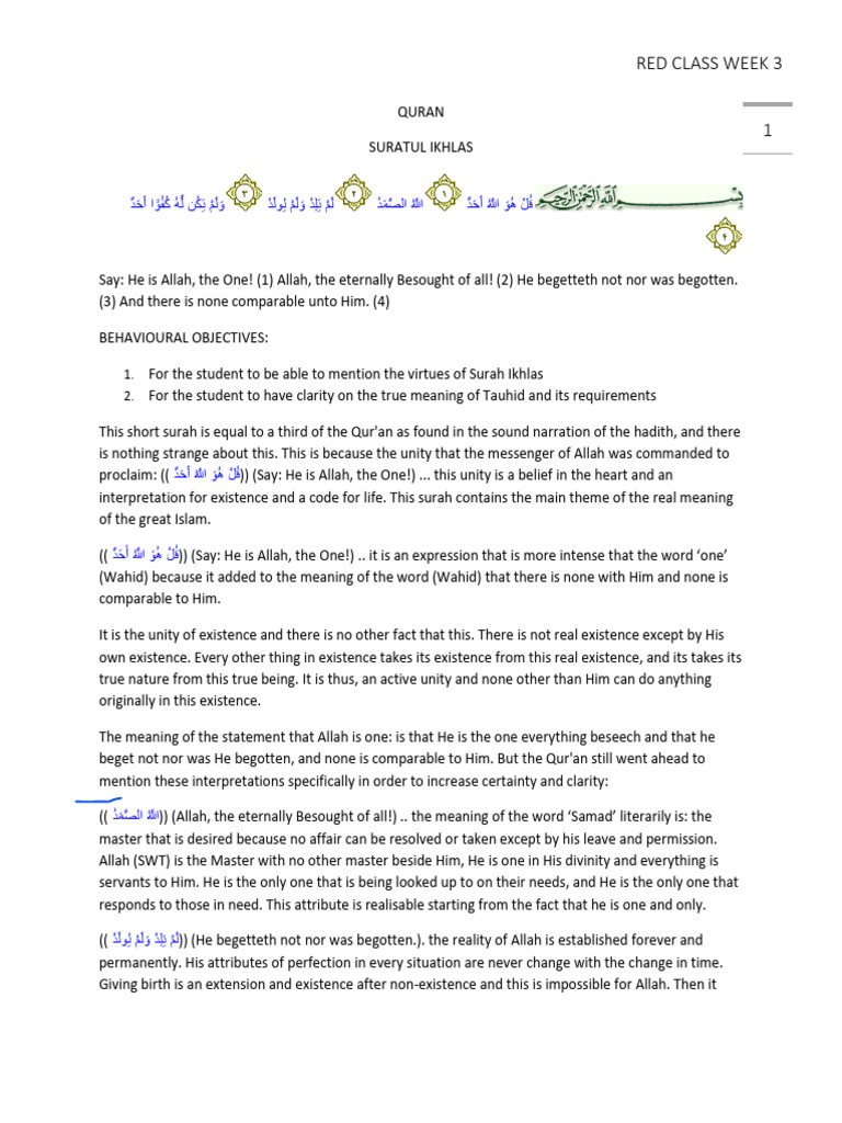 week 3 | PDF | God In Islam | Muhammad