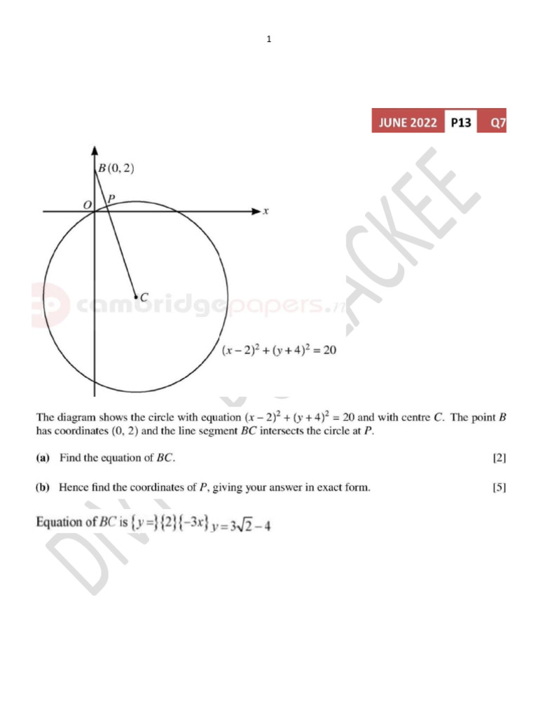 Coordinates Circle | PDF