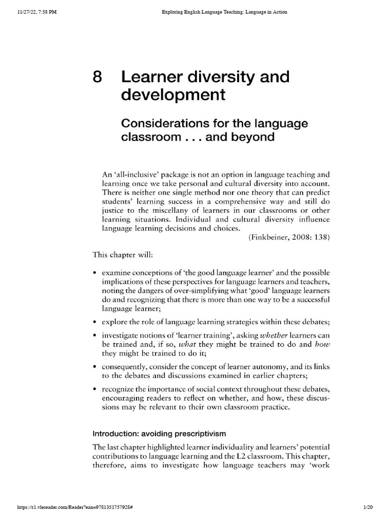 English Language Teaching Insights | PDF | English As A Second Or ...