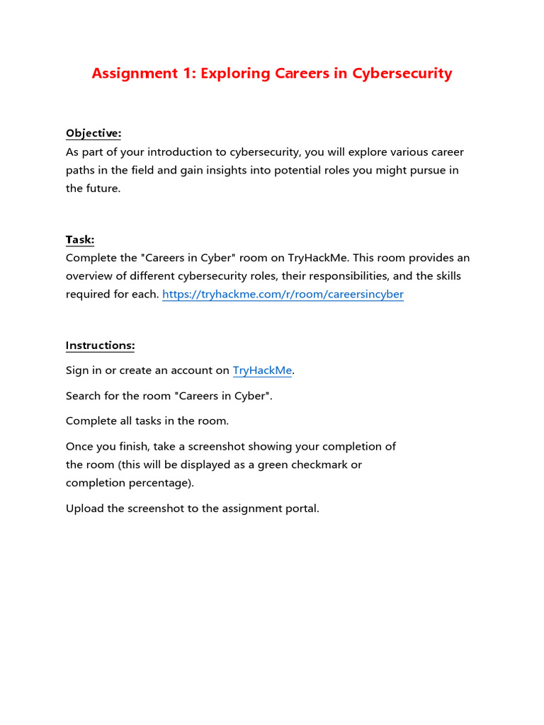 Careers in Cybersecurity Overview | PDF