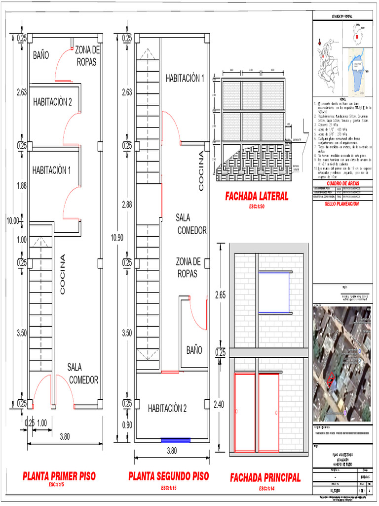 Diseño de Vivienda de Dos Pisos | PDF