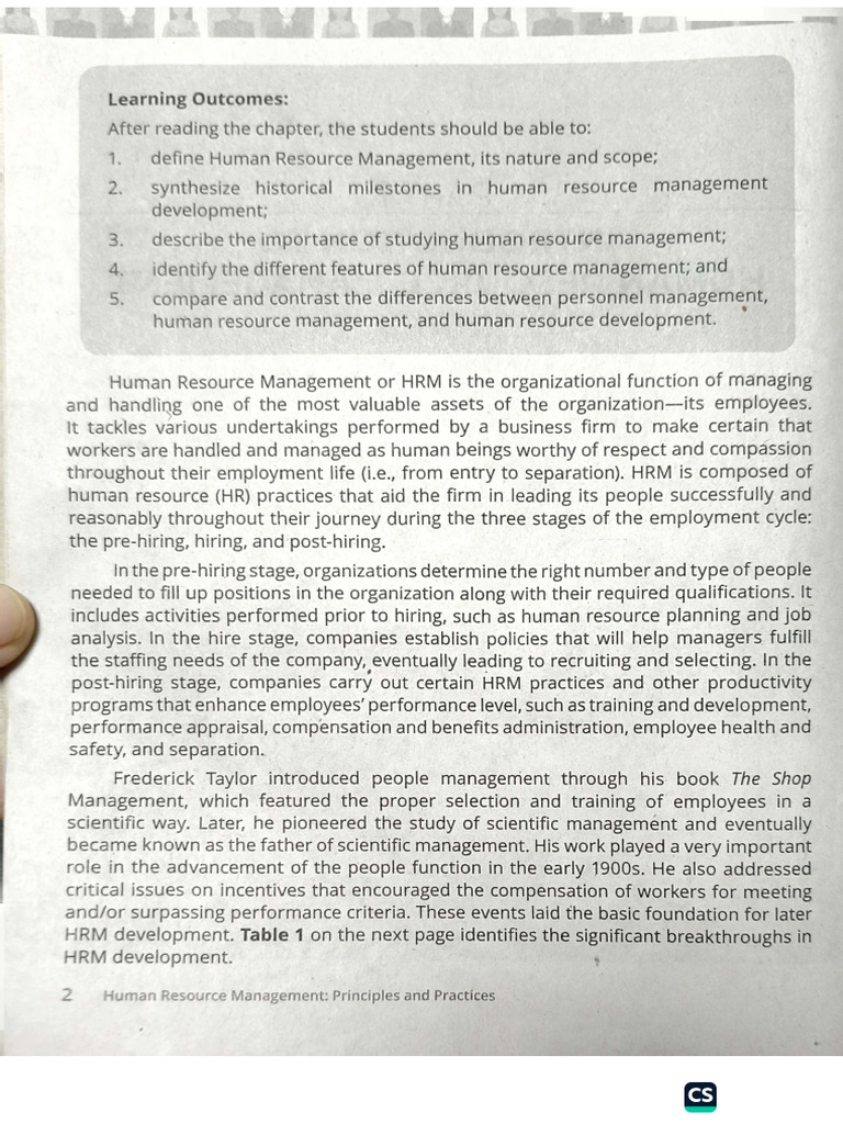 Introduction To Human Resource Management | PDF