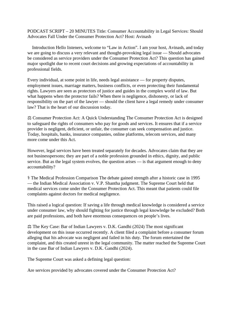 Advocates and Consumer Protection Act Debate | PDF | Lawyer | Advocate